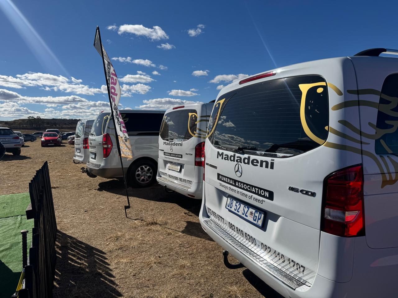 Madadeni Undertaking Association fleet of service vehicles